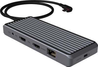 Unisynk 10-Port USB-C hub (grå)