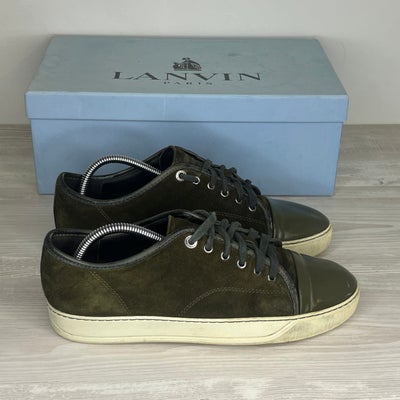 Lanvin Sneakers, Herre 'Grøn' Ruskind Mat Toe (41) ️