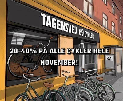 Spar 20-40% på alle cykler hele november! 🚴‍♂️ 