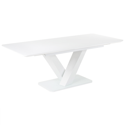 Udtrækbart Spisebord 160/200 x 90 cm Hvid SALTUM