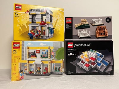 Lego - Architecture - 21037, 40305, 40574 & 40585 - LEGO House, 2 x LEGO Bran...
