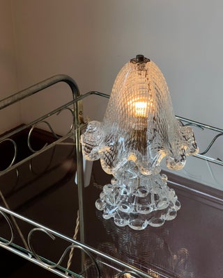 Vintage clear Murano table lamp