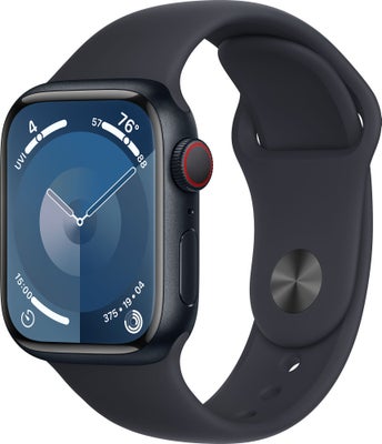 Apple Watch S9 41mm GPS+CEL (Midnight Alu/Midnight Sportsbånd) S/M