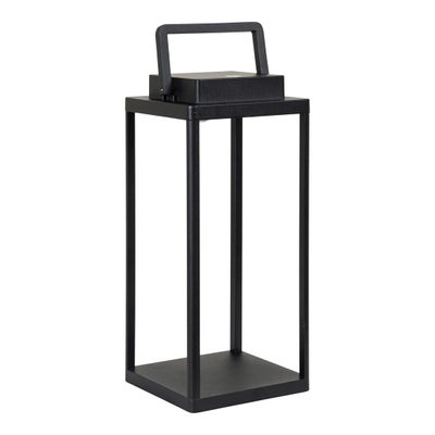 Lezant lampe lanterne LED genopladelig sort.