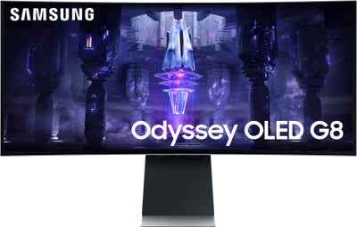 Samsung Odyssey G8 S34BG850S 34" buet OLED-skærm (sølv)