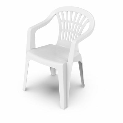 Vrtni stol Progarden Lyra Hvid Harpiks 56 x 54 x 80 cm