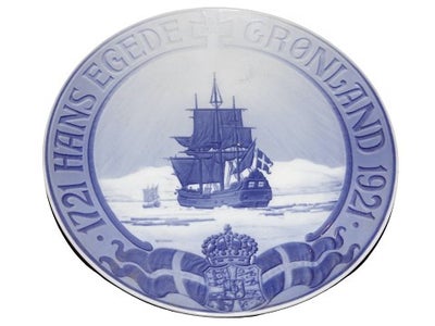 Royal Copenhagen Mindeplatte fra 1921

Hans Egede Grønland