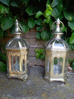 "2 Candle Lanterns" - Lanterne (2) - Glas, Metal