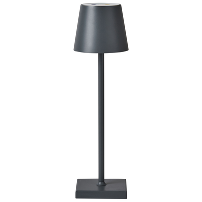 Trådløs bordlampe mørkegrå metal H 37 cm VALIRA