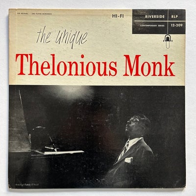 Thelonious Monk - The Unique (1st mono pressing!) - Single vinylplade - 1. mo...