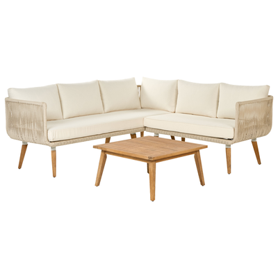 Sofasæt ALCAMO Akacietræ Beige Vendbar