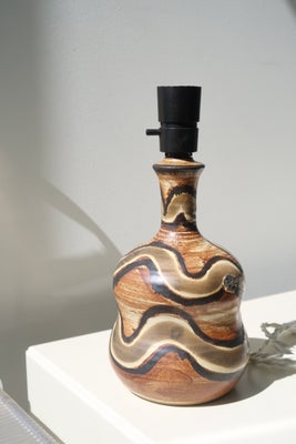 Vintage Jette Hellerøe for Axella keramik bordlampe, signeret