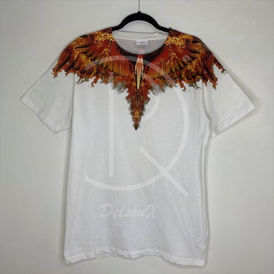 Marcelo Burlon Men's White 'Flame And Wing' T-shirt (M)