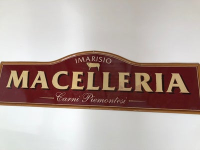 Macelleria - Emaljeskilt - metalplader
