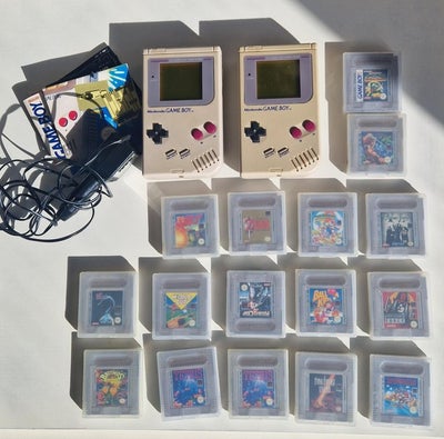 Nintendo - Gameboy Classic with 16 games - Videospilkonsol