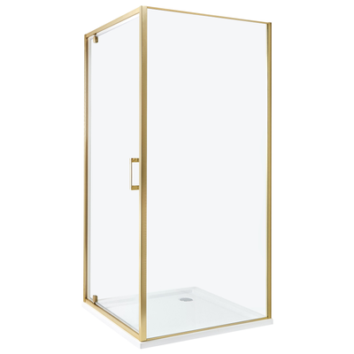 Brusekabine 90 x 90 x 185 cm Guld DARLI