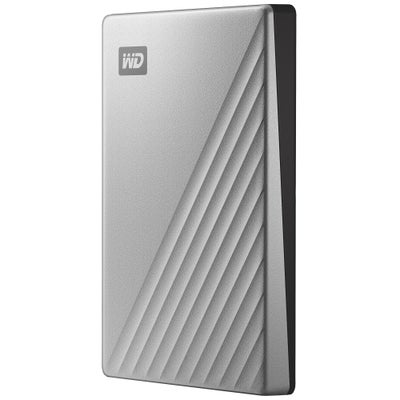 WD My Passport Ultra USB-C bærbar harddisk 2 TB (sølv)