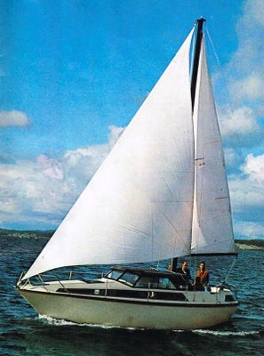 Fjord 28CS motorsejler, centersalon, nyere dieselmotor
