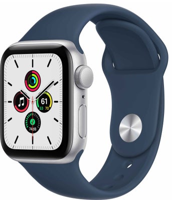 Apple Watch SE 40 mm GPS (Silver Alu/Abyss Blue sportsbånd)