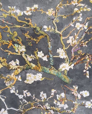 470x280 cm!! Van Gogh stof "Almond blossom" - Artmaison Artistic Design - Grå...