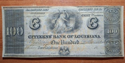 Amerikas Forenede Stater. - Obsolete Currency - 100 Dollars 18xx - Citizens' ...