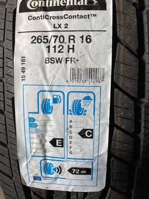 16 Continental 265/70r16 Ref.J11