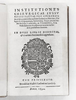 Mercado - Institutiones Chirurgicae - 1594