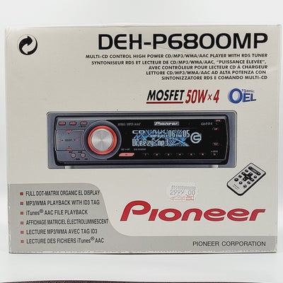 ⭐️ Pioneer DEH-P6800MP: Avanceret Bilradio og CD