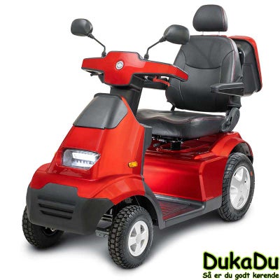 El scooter DukaDu s4 - Rød luksus 4 hjulet el scooter