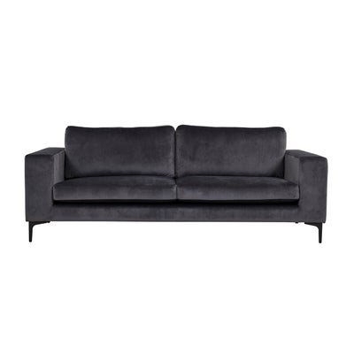 Bolero sofa 3 personers velour grå.