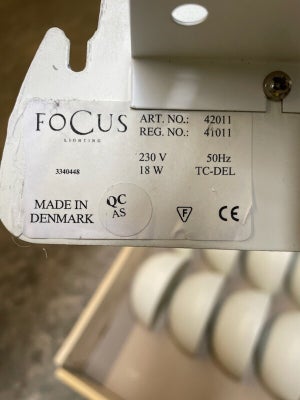 Focus lighting quarto 270 mm indendørs væglampe, grafitgrå