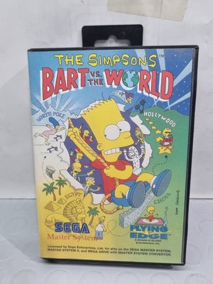 Sega - Master System - THE SIMPSONS BART VS. THE WORLD - Videospil - I origin...