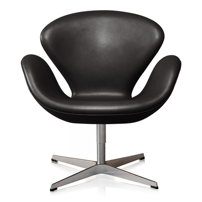 UBRUGT Arne Jacobsen Svanen Classic Sort Semi Anilin