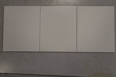 Glaseret Keramik væg flise Hvid Mat 20x25cm. Pris pr m2